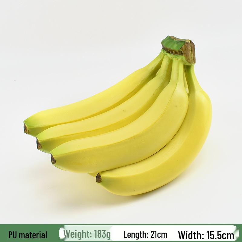 Plastic PU Banana Model for Display and Teaching Props