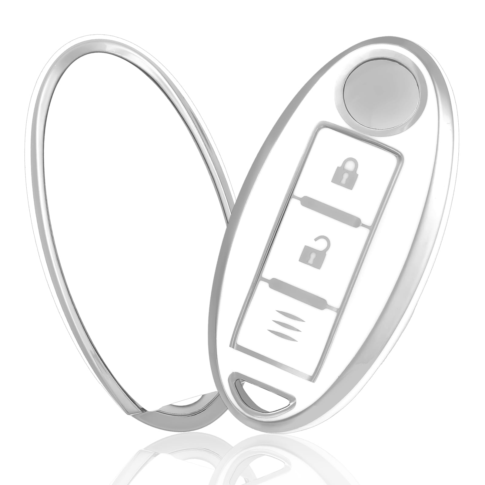 

В ПУТЬ Чехол для ключа из ТПУ, Совместим с Nissan New Notebook, белый