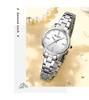 CURREN 9094 Women's Waterproof Quartz Watch: Stainless Steel Strap, Korean Style with Rhinestone Accents.