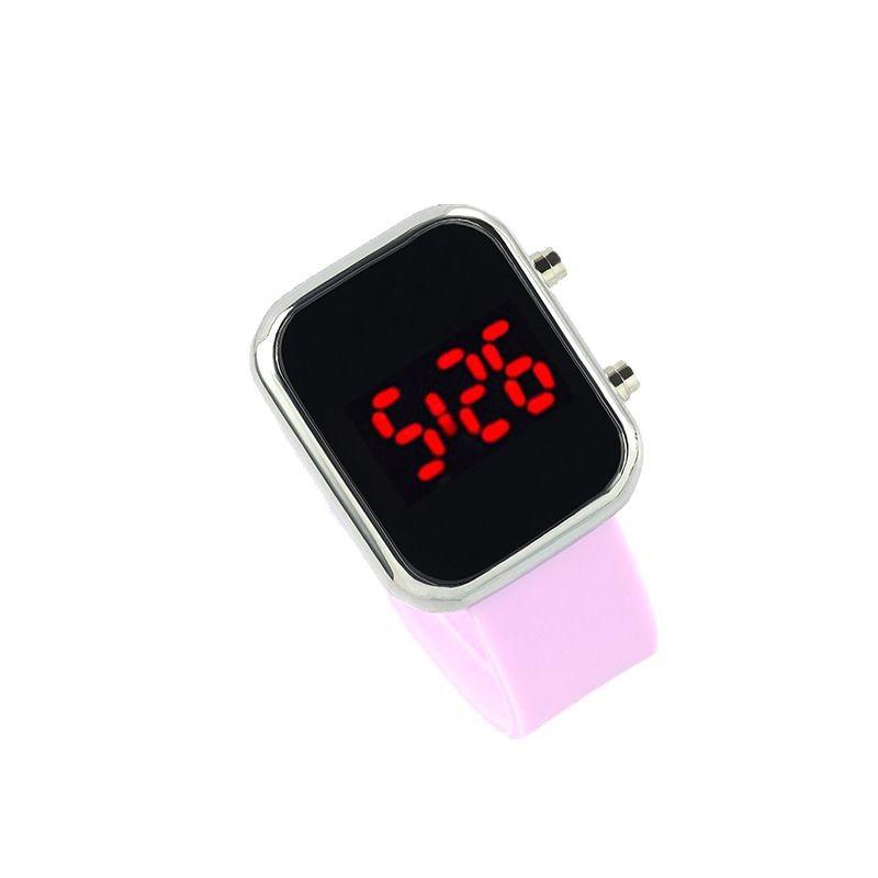 Silicone Button Electronic Watch Men'S Fashion Trend Electronic Led Student Watch