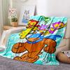 Wow Manga  Print Flannel Blanket, High quality Comfortable for All Seasons, Home Decor, Warmth and Comfort