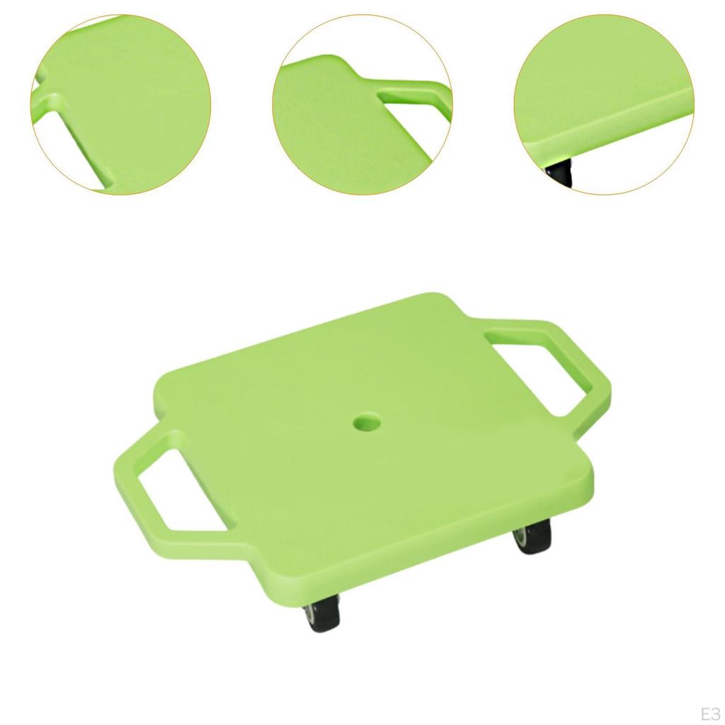 Floor Roller Board with Handles Rolls 11.2 Inch Multipurposes of Seated Scooter for Home