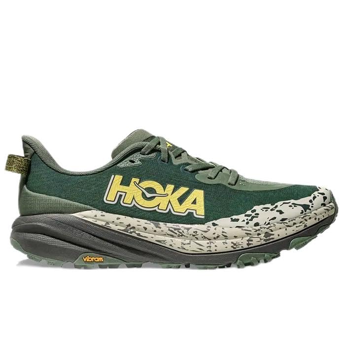 

HOKA Speedgoat 6 WD Кроссовки для трейлраннинга, мужские, размер 27.5см (1147830-FNS) зелёный