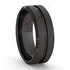 30 Styles Men Blue Grooved Black Stainless Steel Ring Koa Wood And Abalone Shell Inlay Arrow Red Meteorite Ring Men Wedding Band