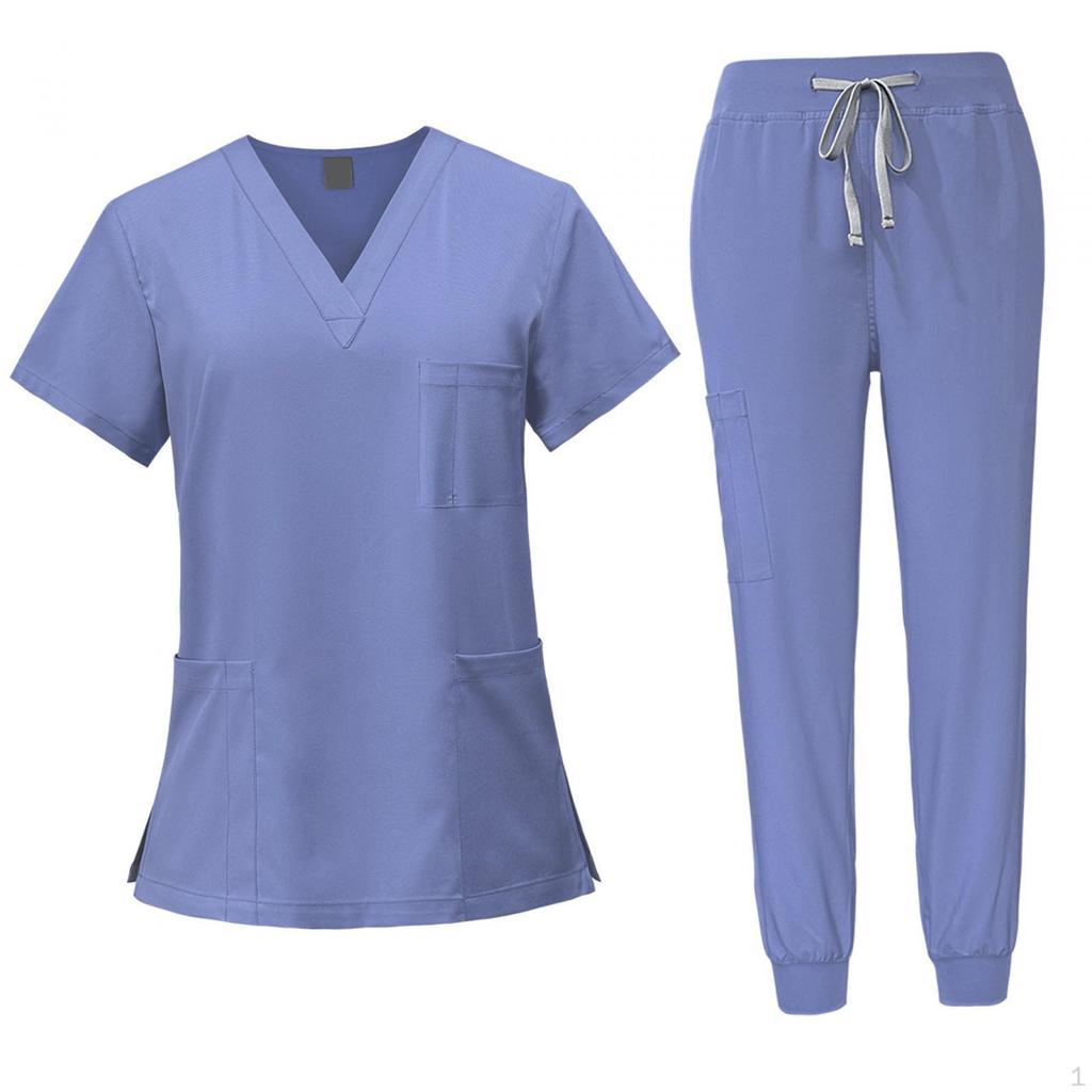 Pflege Peeling Set, Krankenschwester Arbeitskleidung, Arbeitskleidung, Oberteil und Hose für Spa Kosmetik
