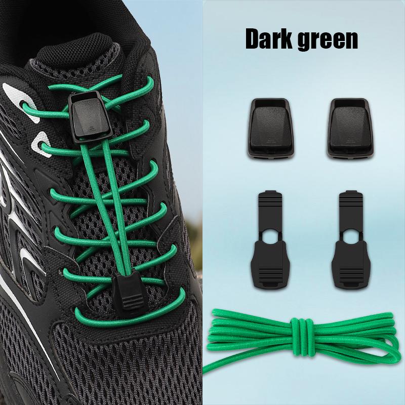 Buckle for Kids & Adults Elastic Laces for Sneakers No-Tie Shoe Lace Fastener Press Spring Lock Shoelace Running Shoes Fix Clips