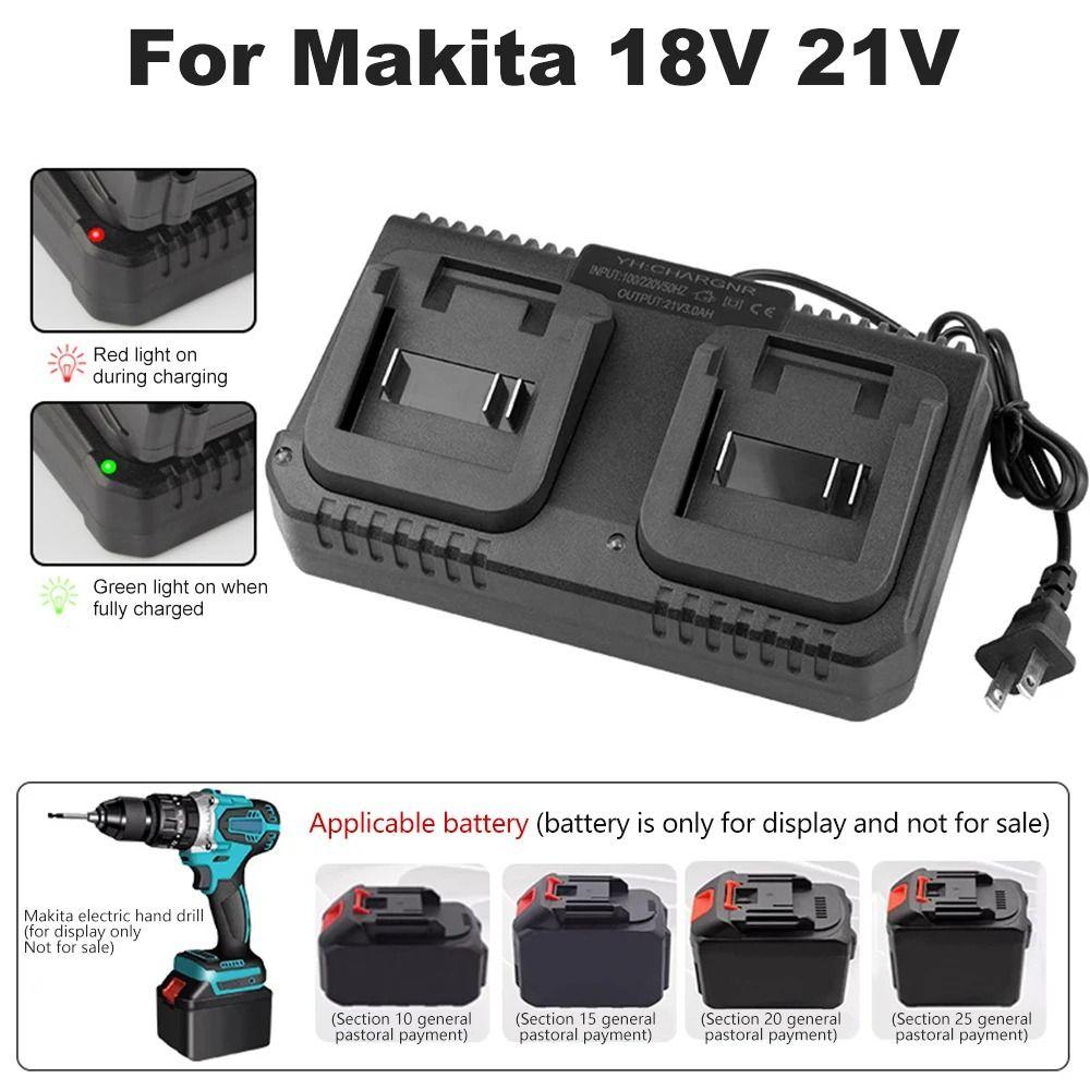 1Pcs EU/US Plug Lithium Battery Fast Charger  For Makita 18V 21V Battery BL1415/1815/1830/1850