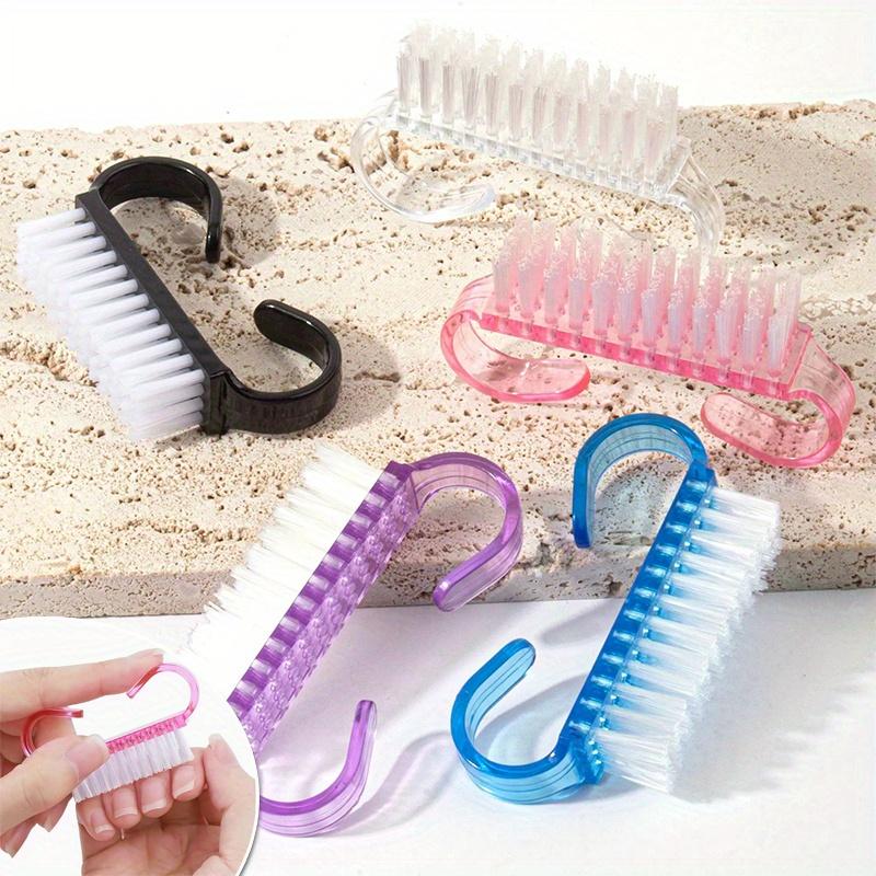 12 Stück Griff Nagelfeile, Nagelfeilen Hand Fingernagelbürste Reiniger Schrubb-Set Pediküre für Zehen und Nägel Männer Frauen