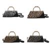 Streetwear Leopard Print Small Pu Crossbody Bag With Magnetic Closure For Daily Use