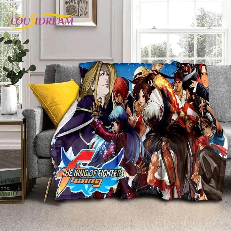 King of Fighters Retro Hry Hráčská Deka, Měkká Přehozová Deka pro Domov Ložnice Postel Pohovka Piknik Cestování Kancelář Krycí Deka Děti