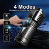 7 LED High-power LED Strong Light Flashlight 18650 USB C Rechargeable with Side Light Multifunctional Outdoor Hiking Camping Light