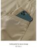Unisex Casual Cotton Bomber Jacket - Solid Color, Lapel, Spring/Autumn, Loose Fit