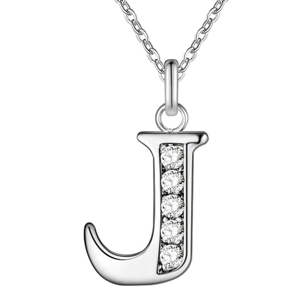 Hip-Hop Diamond Initial Necklace - Stylish 26-Letter Pendant for Men and Women