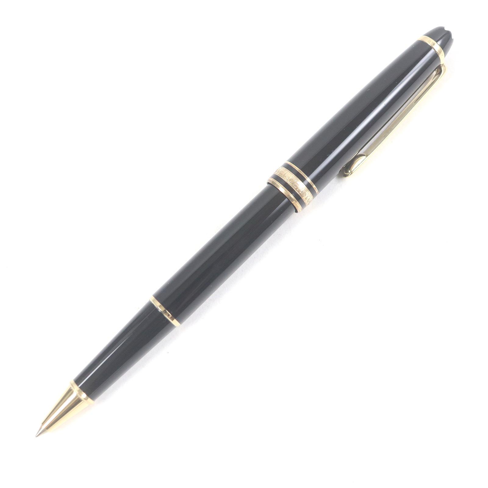 

Excellent MONTBLANC Ballpoint pen Meisterstck Classic Black gold mens Used