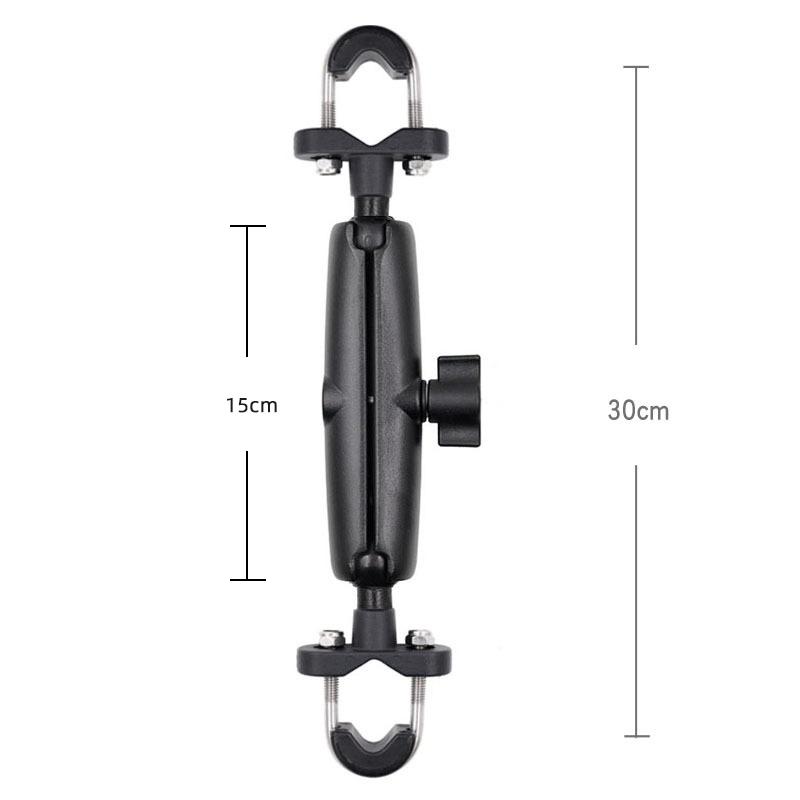 Motorcycle Bike Panoramic Monopod Handlebar Double Clip Bracket for Insta360 One X2 GoPro 11 10 9 Selfie Stick Camera Accessory