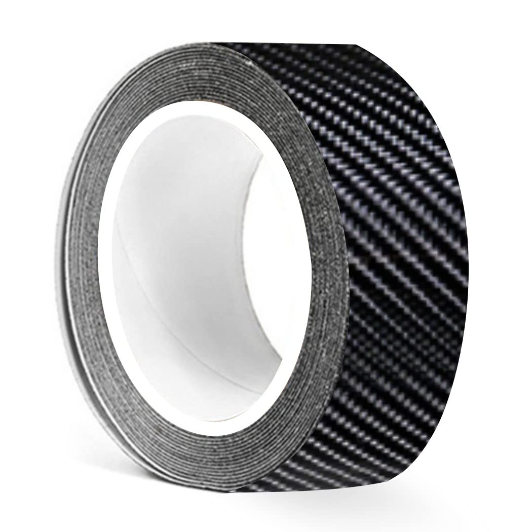 

XSAJU Car Sticker Auto Car Wrapping Film Door Guard Bumper Car Scratch Protection Super Adhesive Carbon Pattern 30mm 5m Roll