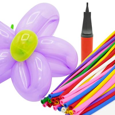 Twist Balloons for Balloon Includes Hand Pump A'sTool Art, (200 Balloons)