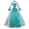 Damen Cosplay Marie Antoinette Kleid Mittelalterliches Glockenärmel Viktorianische Party Formelles Kleid Renaissance Gotisches Florales Gewand Übergröße