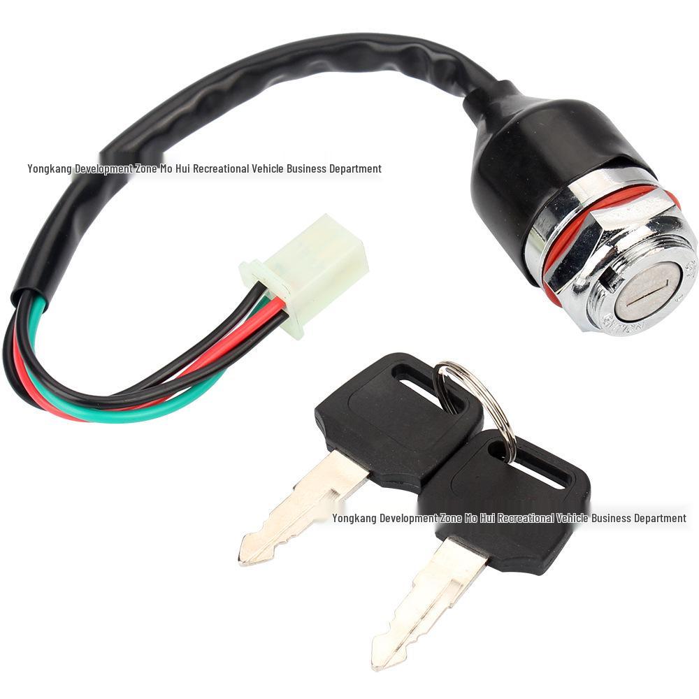 ATV Off-road Kart 4-wire Ignition Switch with Electric Door Lock Key