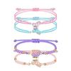 Adjustable Cross-Woven Butterfly Bracelet for Couples & Best Friends - Versatile Sweet Style Hand Jewelry