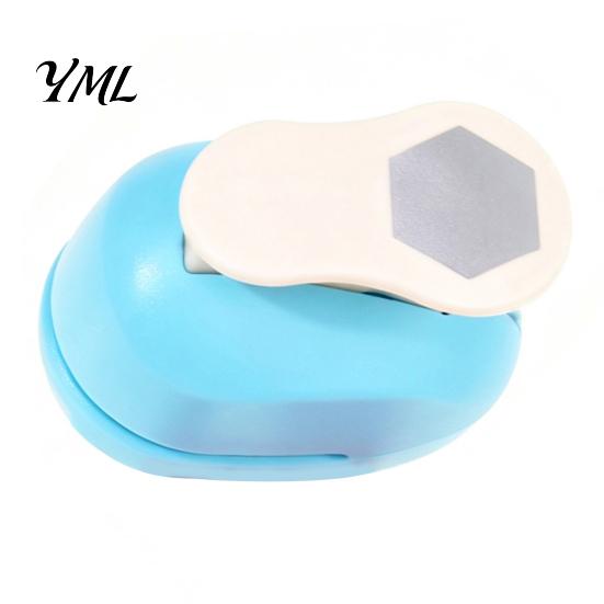 Easy Press Paper Hexagon Punch for Crafts, Professional Hole Puncher, Scrapbook Portable Craft Shape Puncher DIY Arts Cardboard, Greeting Cards