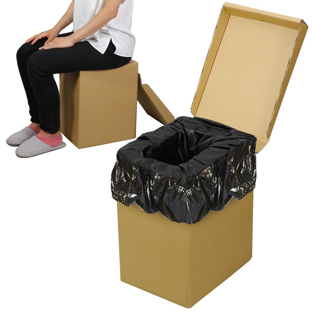 Artec AT Ecodan Toilet 2 Portable Toilet, Includes Bags, Coagulant, and Pocket Tissues (30-Use Set), Emergency Supplies, Made in Japan, Product Number