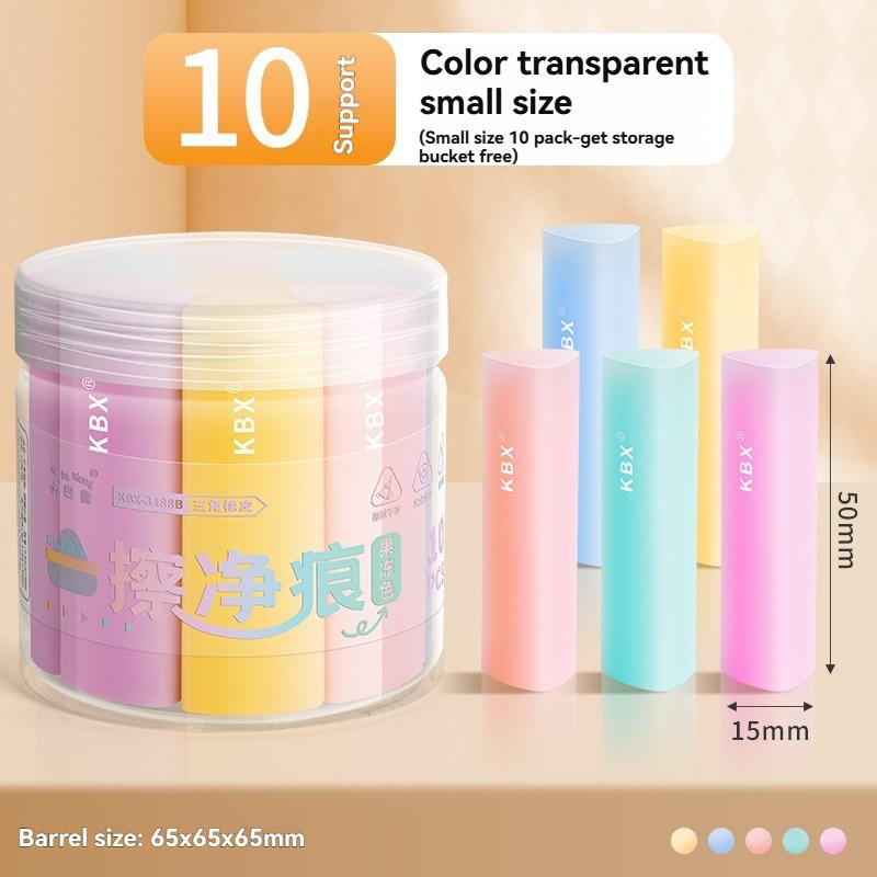 Jelly Eraser Clean Marks Soft Texture Must Have Elementary School Students Exams Comes Bucket Is Super Clean Suitable Practical