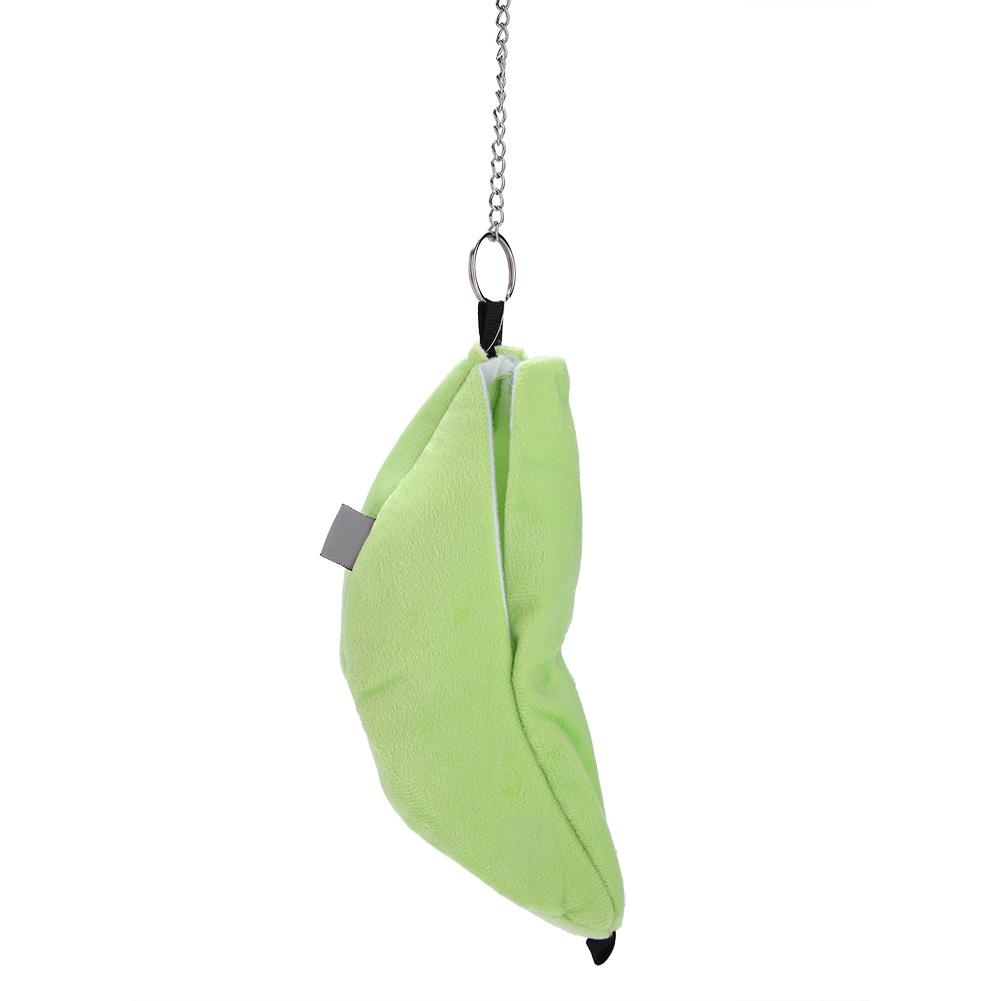Hanging Pet Bed Velveteen Banana shaped Pet House for Hamster Hammock(Yellow)