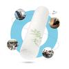 1pc Ergonomic Cervical Roller Pillow-Removable Washable Bamboo Leaf Design for Spine/Neck/Back/Leg Relief Travel Support
