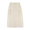 Lara Fox Cargo Long Skirt White Bp1Ws004