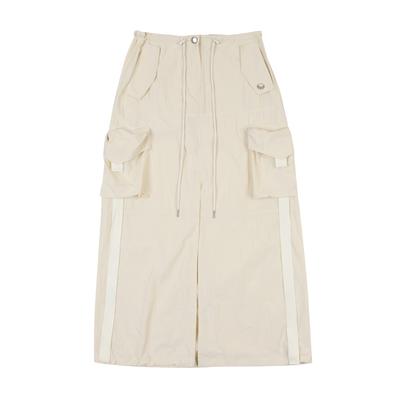 Lara Fox Cargo Long Skirt White Bp1Ws004