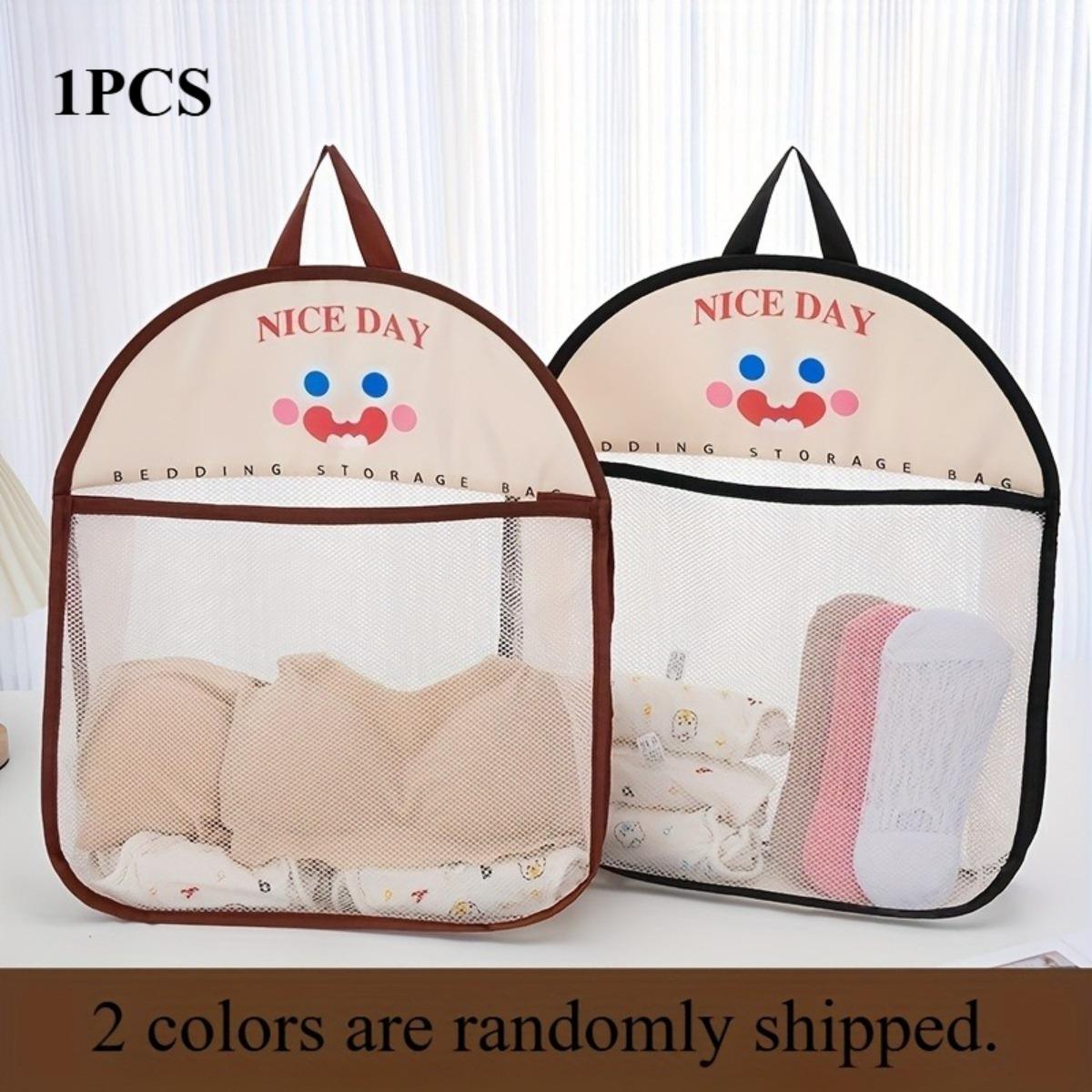 

Hanging Mesh Storage Bag - Breathable Fabric Sorting Bag Cute Pattern, Foldable Design, Ideal Gift for Underwear, Socks, and Handbags, Home Organizing 1PCS
