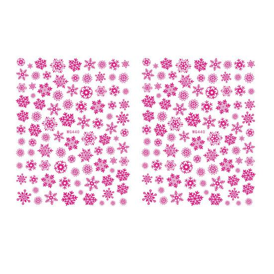 1/2Pcs Colorful Snowflake Nail Art Sticker Self-adhesive DIY Home Salon Winter Christmas Snowflake Women Fake Nail Decoration Decal
