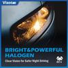 10 PCS T10 12V 5W Halogen Car Flat Foot Mini Light, Car Brake Light | Mini Bulb Turn Light Bulbs, Quartz Glass Instrument Lights, Width Indicator