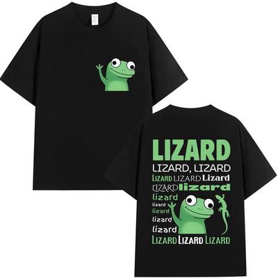 Tricou Meme Amuzant Șopârlă Șopârlă Șopârlă Îmbrăcăminte Umoristică pentru Bărbați Tricou Potrivit Atât pentru Bărbați, Cât și pentru Femei Tricou din Bumbac Pur