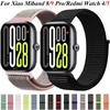 Nylon-Schlaufenarmband für Redmi Watch 4-5-6 Original geflochtenes Armband Xiaomi Miband 8 Pro Stoff-Armband für Miband 9 Pro Correa