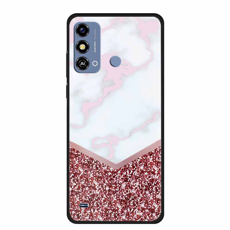 Soft Silicone Cover For ZTE Blade A53 / A53Pro / A53Plus Case Marble TPU Black Protector Case for ZTE Blade A53 Plus Cover Funda
