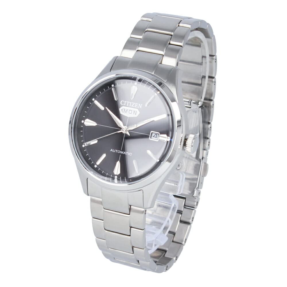 

CITIZEN Citizen RECORD LABEL часы автоматические из нержавеющей стали серебристо-черные мужские с автоподзаводом NH8391-51E [Товар]