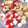10Pcs/Lot 4cm Mini Fake Mushroom Simulation Fruit and Vegetable Bonsai Ornaments Home Holiday Decoration Photography Props