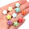 10pcs Colorful Cherry Blossoms Ceramic Beads Mini Flower Loose Spacer Beads For Jewelry Making DIY Bracelet Necklace Accessories