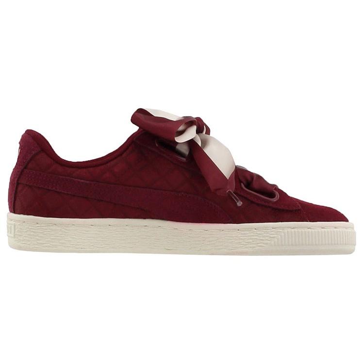 (WMNS) PUMA Suede Heart Quilt 'Cordovan' Women's 365462-01