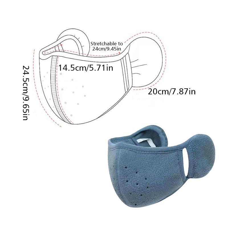 Winter Face Protection Unisex Winter Wear Breathable Adjustable Skiing Accessory Earm Protection Warmth Multi-Color