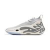 Li Ning WOW11 Low Top Basketball Shoes Men's Gray White ABAU049-3