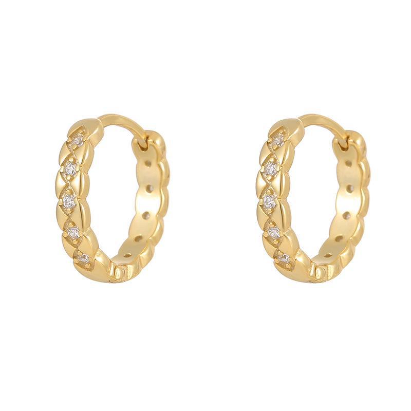 Banyan Tree  Diamond Pattern Earrings - Luxurious Trendy Women's Jewelry
