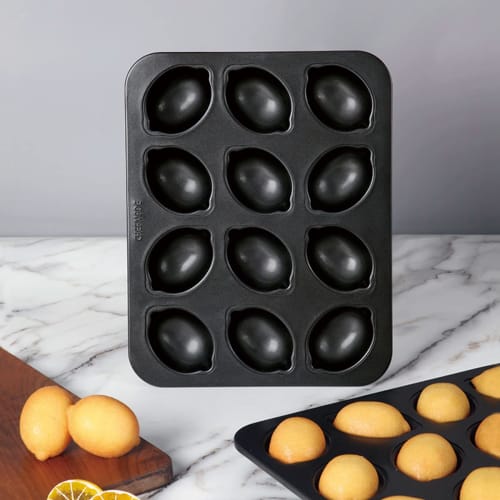 CHEFMADE Lemon-Shaped Non-Stick Cake Pans (12 Pieces)