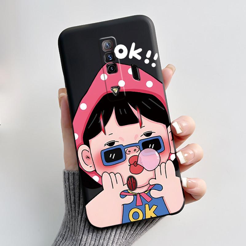 

Cute Case For ZTE Nubia RedMagic 7 5G Red Magic 7S 5G Fundas Printing Shell Protective Cover Soft Silicone Cartoon Black Casing ZTE nubia RedMagic 7