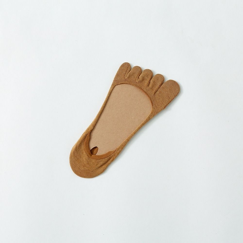 2Pcs Breathable Invisible Socks Womens Thin Five Toe Socks All Match Cotton Boat Socks  Summer