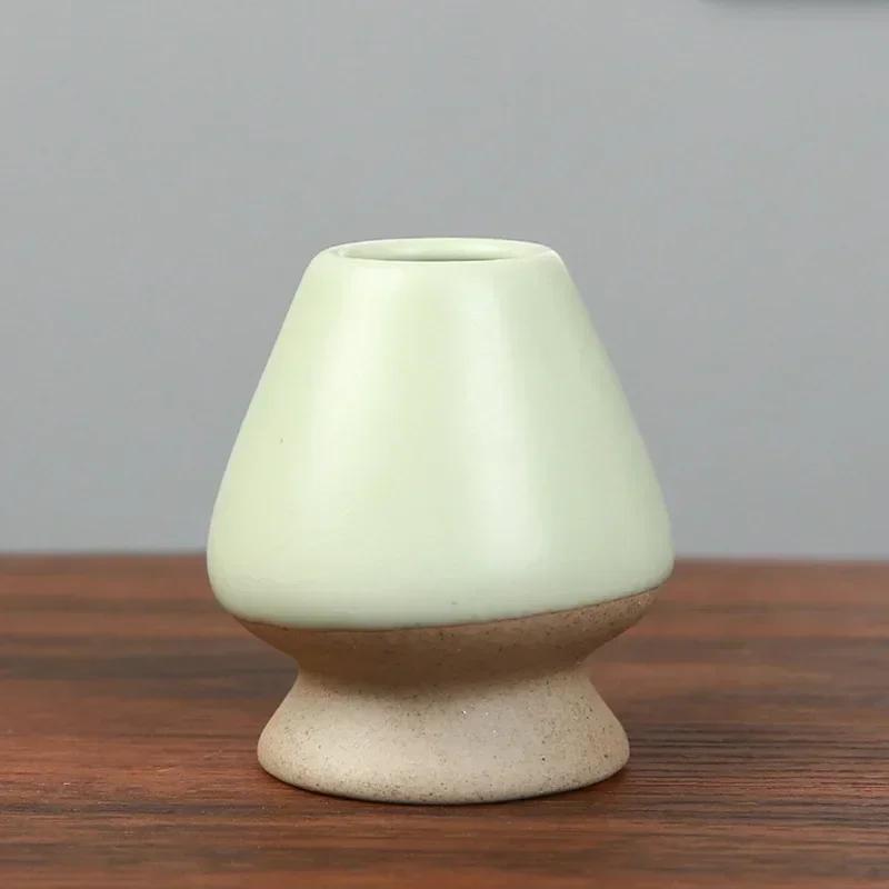 Japanese Ceramic Chasen Holder Green Tea Matcha Brush Stand Bowl Bamboo Whisk Grinder Brushes Tea Tools Tea Accessories Teaware