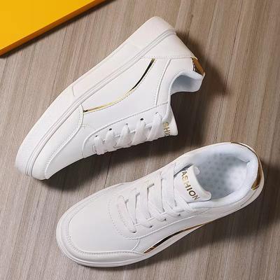 Sneakers for Women  Sneakers White Shoes Women's PU Leather Sports Shoes Flats Skateboard Sneakers