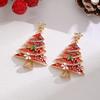 Charming Snowman Pearl Earrings: Elegant, Fashionable Beaded Tassel Studs for Women